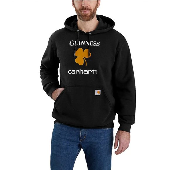 Carhartt x Guinness LIMITED EDITION Graphic Sweatshirt Black S NWT - Picture 1 of 11